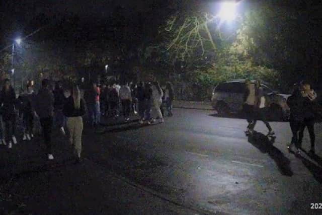 Youths gather at Central Park on Sunday (November 8)