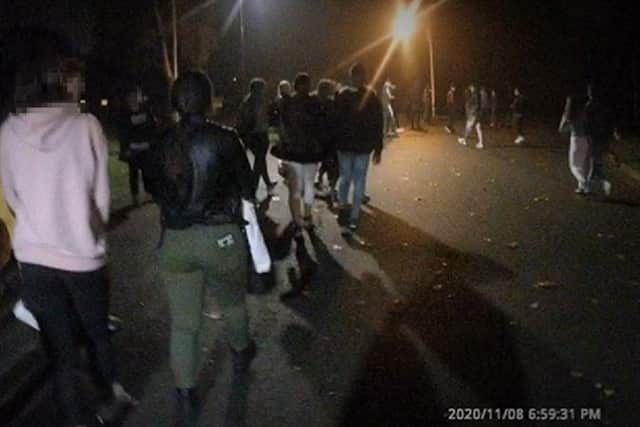 Youths gather at Central Park on Sunday (November 8)