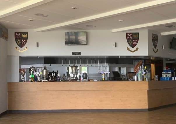 The redecorated lounge at Peterborough RUFC.