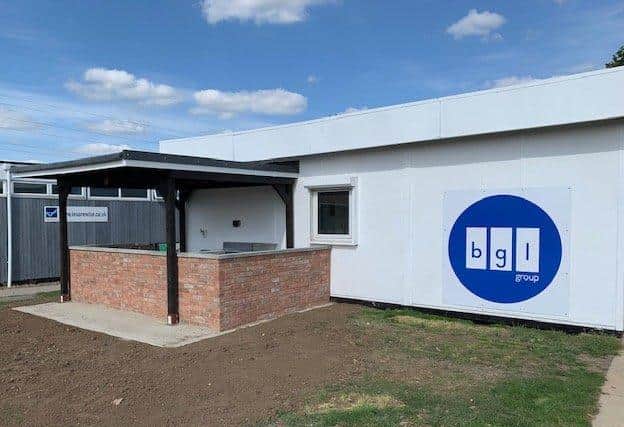 The barbeque area at Peterborough RUFC.
