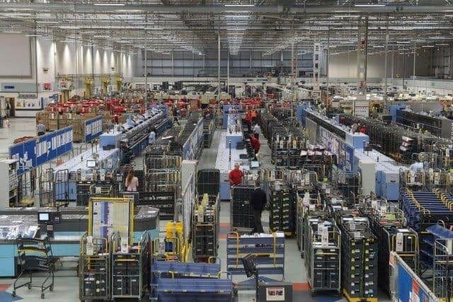 The Royal Mail sorting office in Werrington