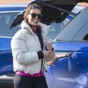 Rebekah Vardy outside Planet Ice today (November 12) Credit: GoffPhotos.com