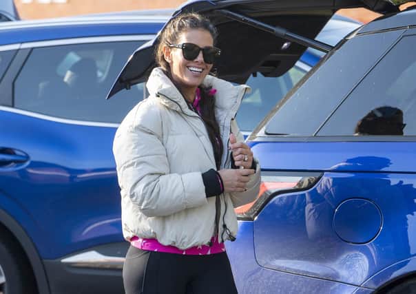 Rebekah Vardy outside Planet Ice today (November 12) Credit: GoffPhotos.com