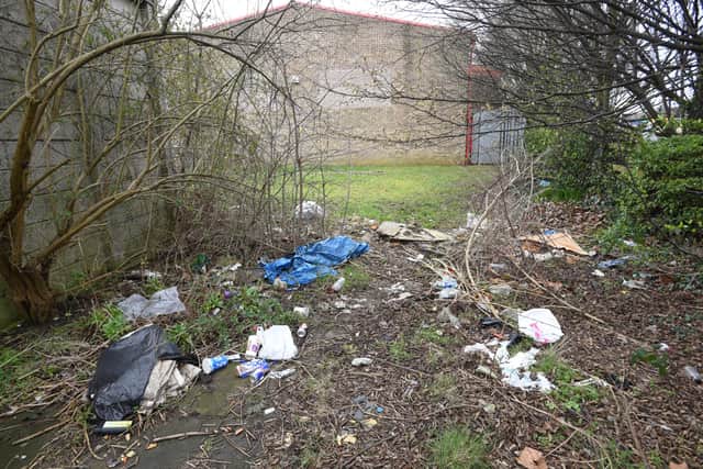 Litter and fly-tipping in Millfield. EMN-160318-180407009