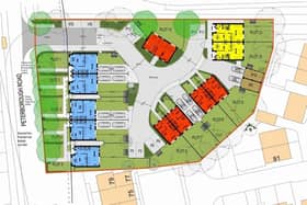Plans for the 12 new properties at Glebe Farm