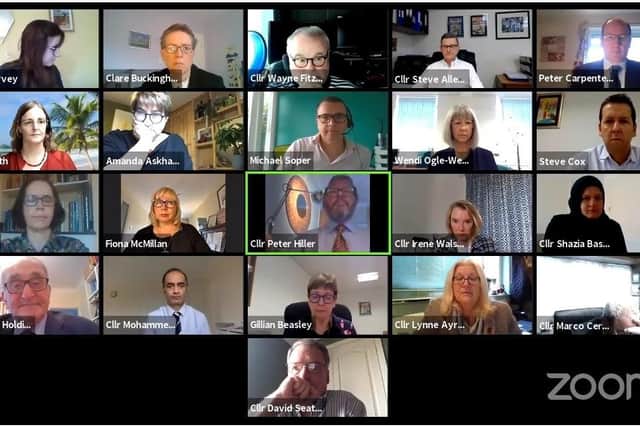 This week's online Cabinet meeting.