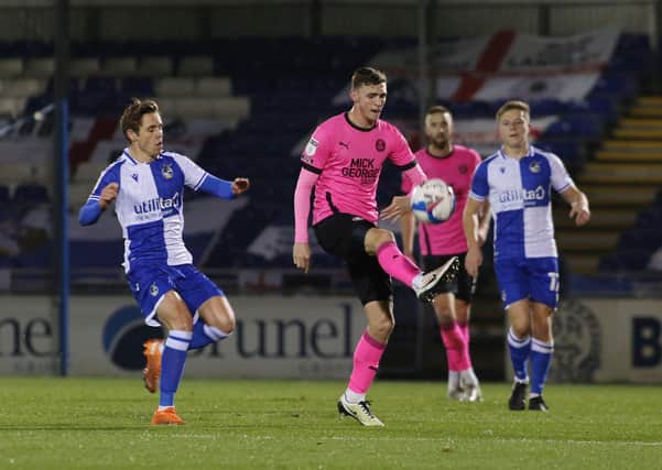 Jack Taylor in action for Posh.