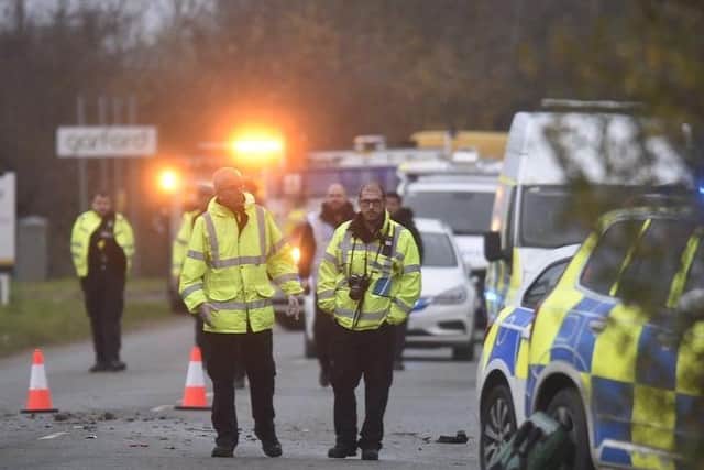 The scene of the crash in Market Deeping