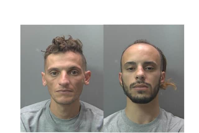 Nouralaine Manssouri (left) and Omar Bkara (right)