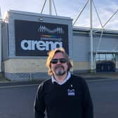 Jason Lunn, venue director for the East of England Arena and Events Centre, supporting White Ribbon