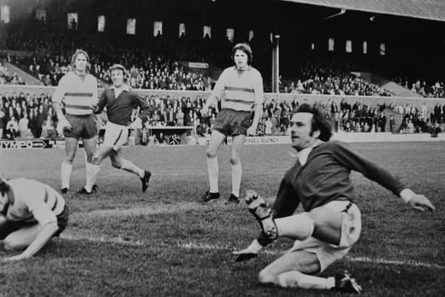 Tommy Robson in action.