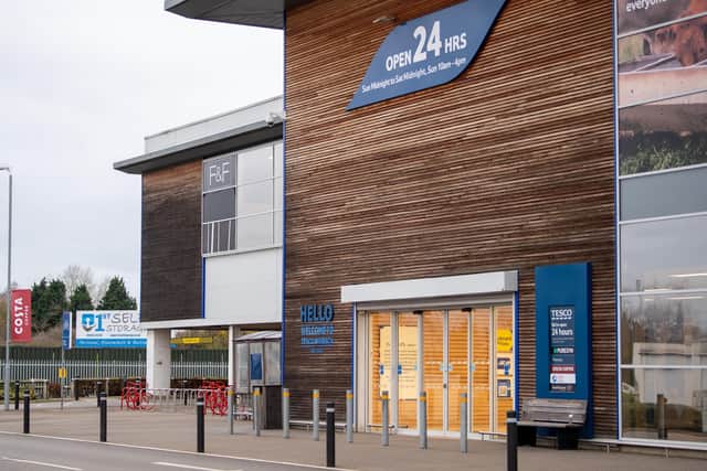 Tesco Extra in Wisbech, Cambridgeshire, where police officer Simon Read bought the donuts.