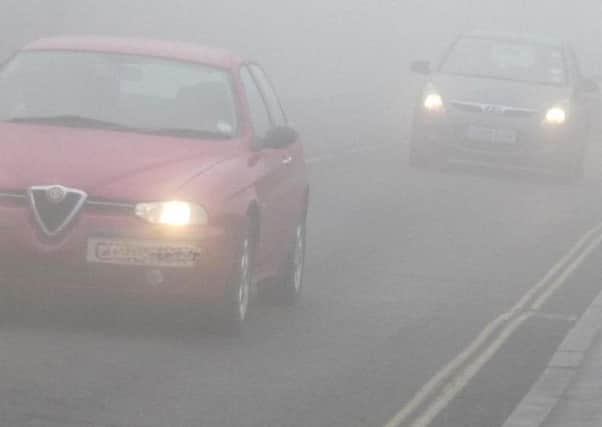 There is a yellow alert for fog and poor visibility covering the Peterborough area.