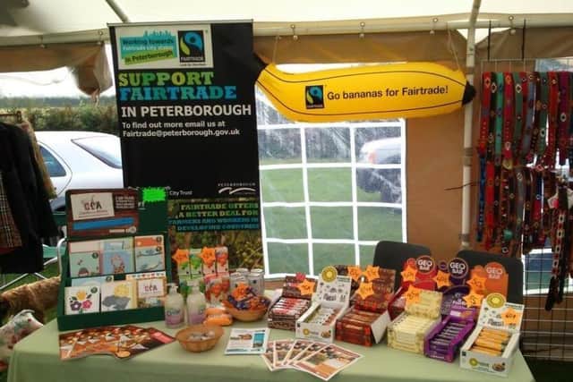 A Fairtrade Peterborough stall