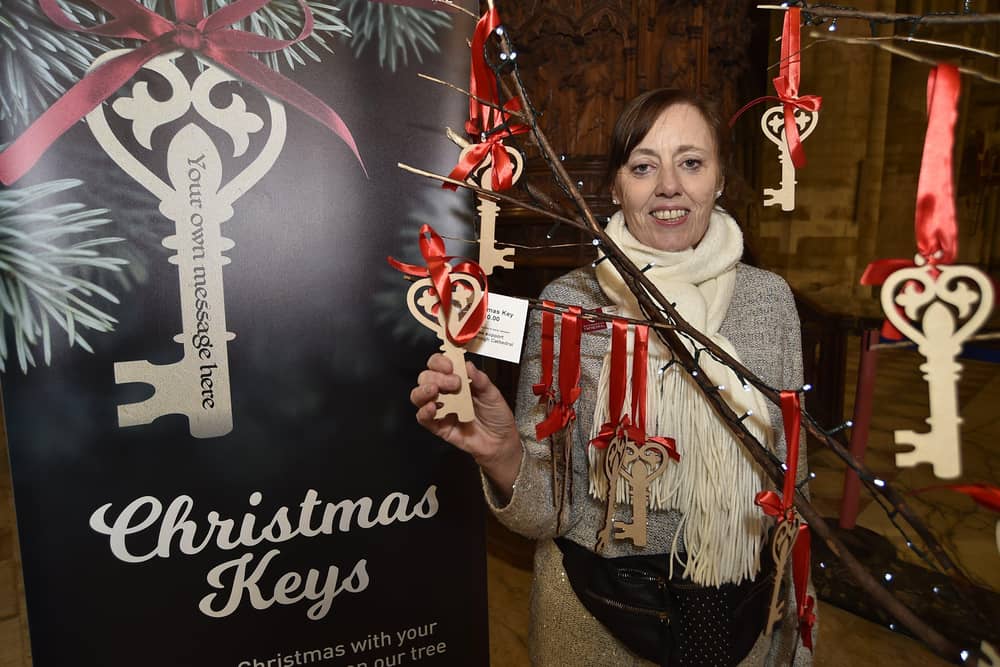 Peterborough Cathedral Christmas market.  Rob Marsden from OliveOlive from Woodhurst EMN-200412-122400009