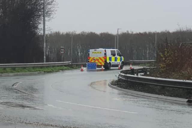 The scene of the crash
