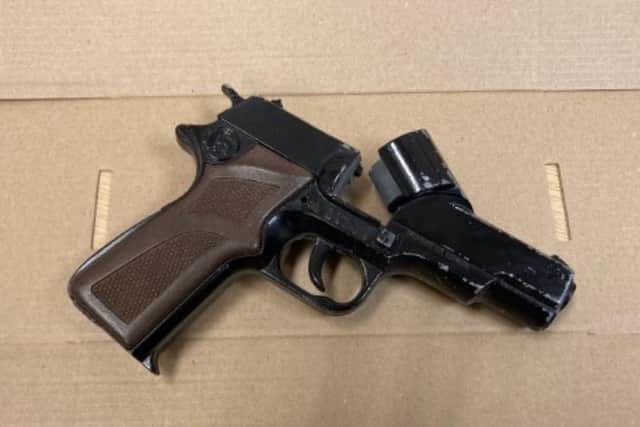 The gun used in the offence