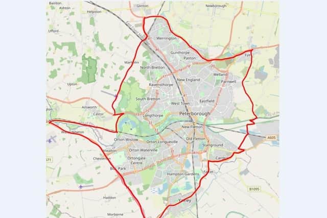 Police have issued a map showing the area of the dispersal order