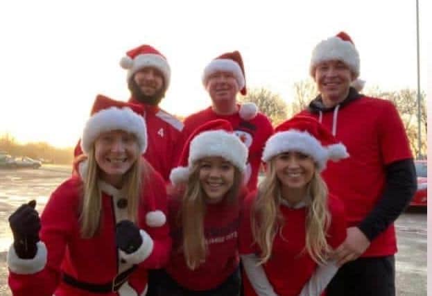 The George family before the Santa run