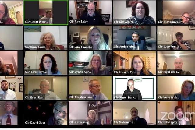 Last week's online full council meeting.