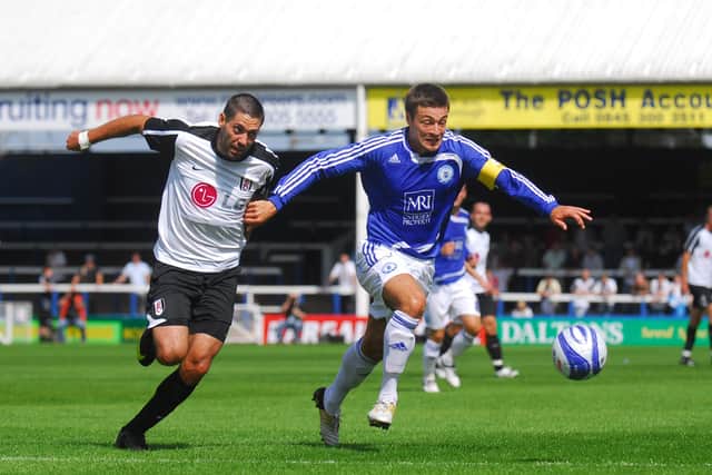 Russell Martin playing for Posh.