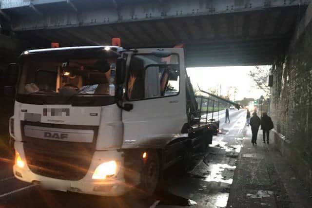 The scene of the crash