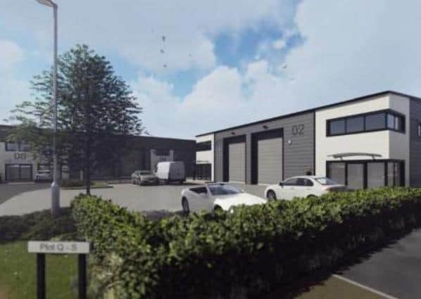 A 3D image of what the new business park could look like