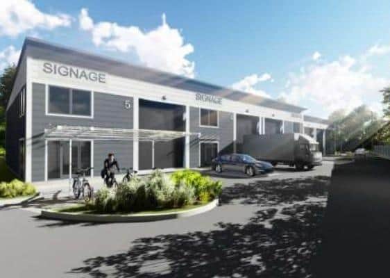 A 3D image of what the new business park could look like
