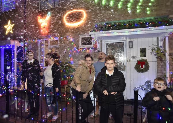 Christmas lights  at The Dell, Woodston at the homes of the Merritt, Howson, Balentine and Coles families. Pictures: David Lowndes