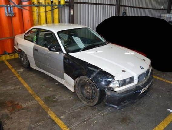 The seized car. Pic: Cambs police
