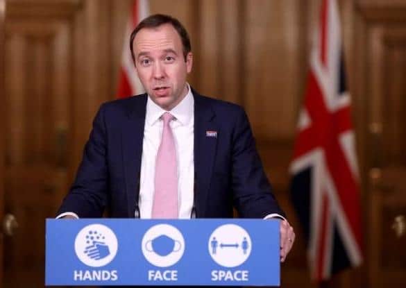 Health Secretary Matt Hancock.