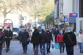 Shoppers in Long Causeway on Saturday - hours before new Tier 4 rules were announced. Now many of the city centre's stores will not be able to open under the new rules.