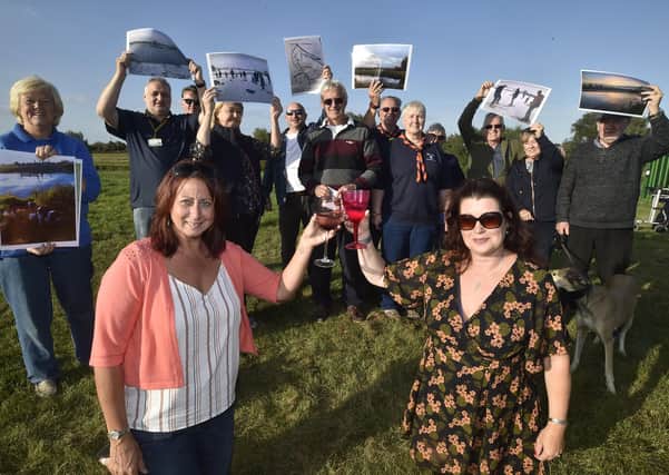 Cllr Christian Hogg with Stanground residents including (front)  lock keeper Tina Rootham and Ros Wright -  pictured following the news thata planning appeal to develop the land had been turned down.