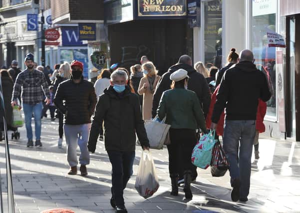 Peterborough's city centre was busy on Saturday - shoppers were unaware at that time that the city would be placed into Tier 4 and many stores would be closing following Sunday's tighter restrictions coming into force.