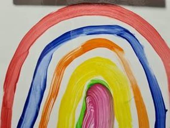 The rainbow painting by Isobel
