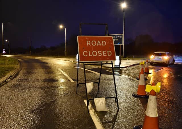 Overnight the A47 had to be closed due to flooding.