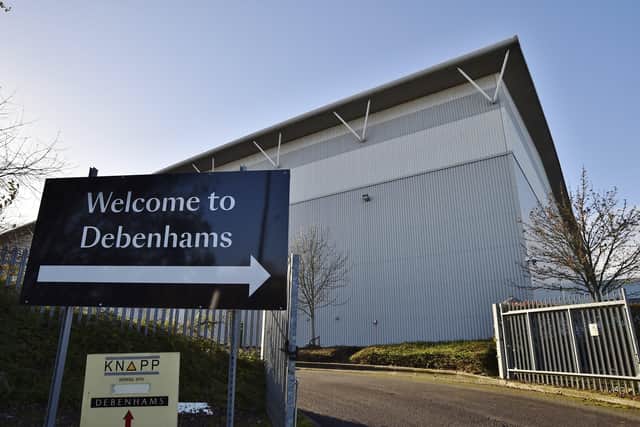 Exteriors of Debenham's warehouse at Kingston Park, Hampton EMN-200112-124351009