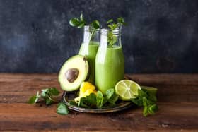 Avocado and lime watercress smoothie