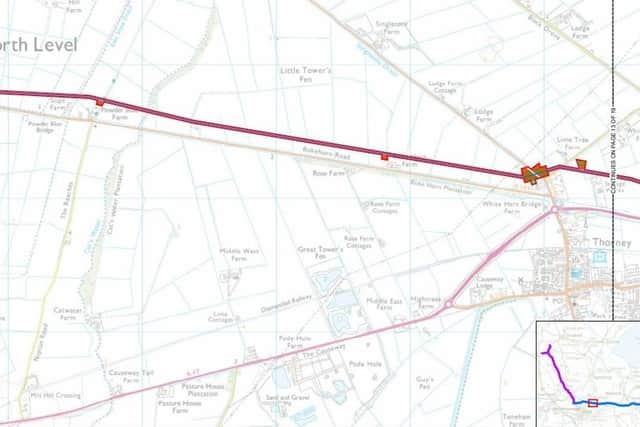 A map of the proposed new pipeline