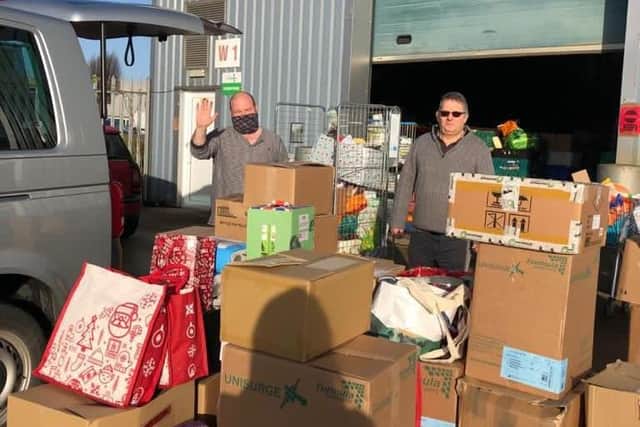 A delivery to Peterborough Foodbank
