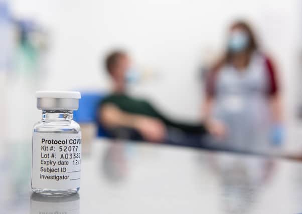 A vial of coronavirus vaccine developed by AstraZeneca and Oxford University. The vaccine, which has been described as a "game changer", has now been approved for use in the UK by the Medicines and Healthcare products Regulatory Agency (MHRA).