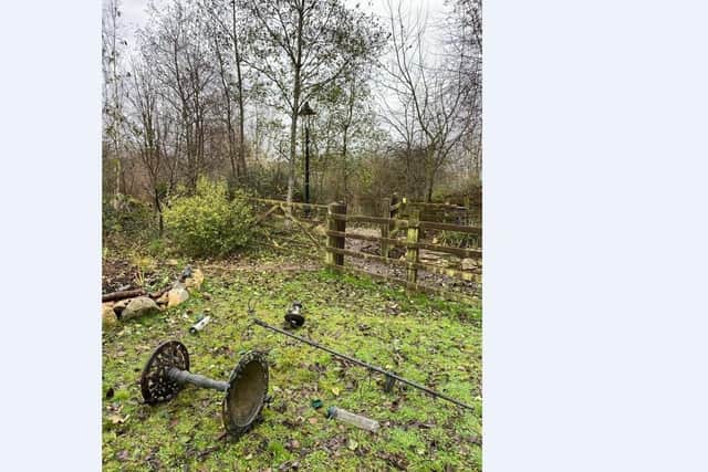Bird feeders were also damaged at Railworld Wildlife Haven.