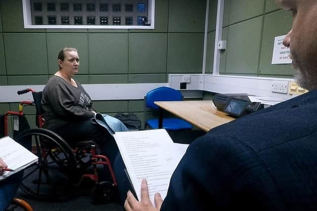 A police interview with Victoria Breeden featured in the Channel 4 programme.