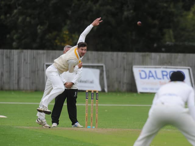 Cricket action from Bretton Gate.