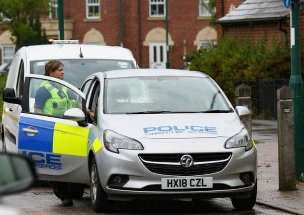 Police at the scene. Pic: Terry Harris