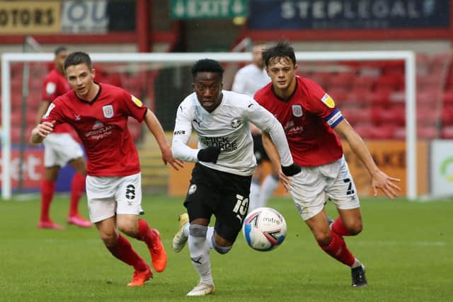 Siriki Dembele in action for Posh.