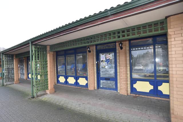 Former Chinese restaurantat Orton Wistow shopping area.
