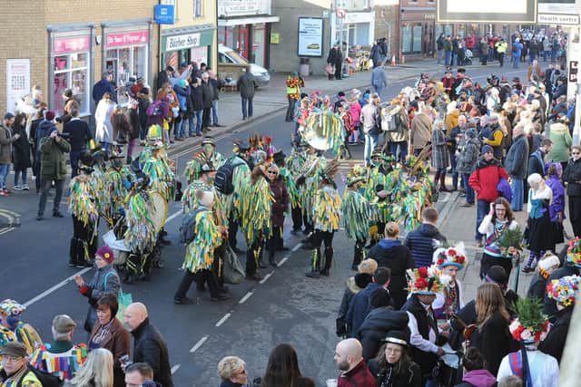 Straw Bear Festival 2020 at Whittlesey. EMN-200118-155041009