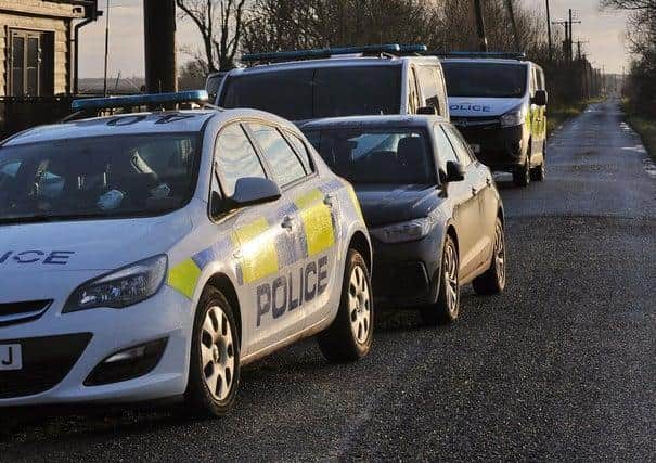 Police at the scene