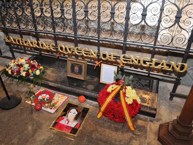 Commemoration Service for Katharine of Aragon at Peterborough Cathedral attended by local schoolchildren two years ago